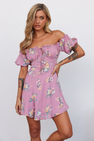 Rosy Renaissance Dress Floral