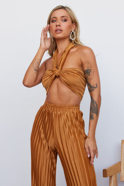 Set Heart Crop Bronze