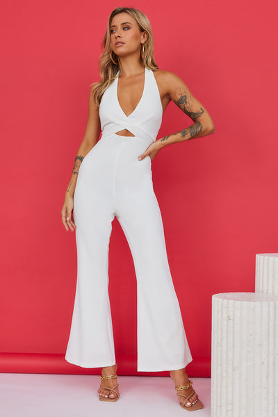 Ambitious Lover Jumpsuit White