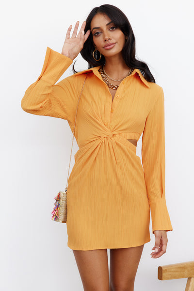 Honey Dripping Dress Orange