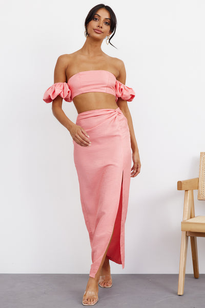 My Love Dive Maxi Skirt Pink