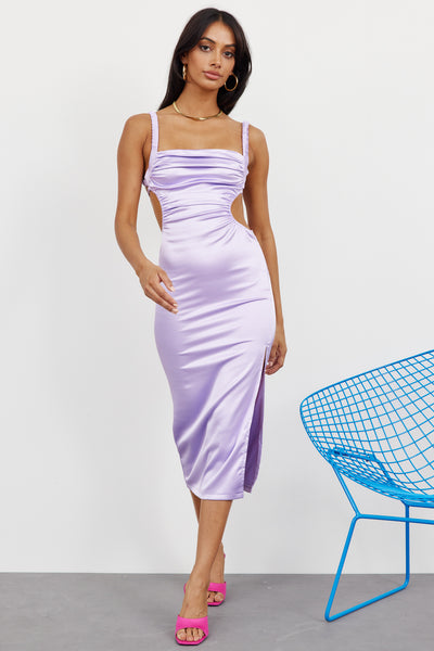 Palm Springs Midi Dress Purple