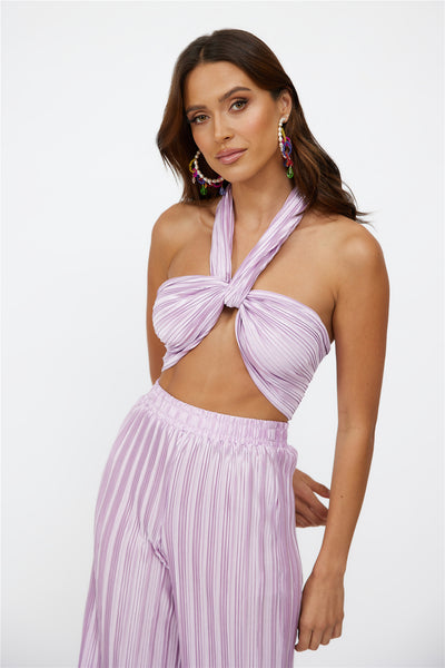 Set Heart Crop Lilac