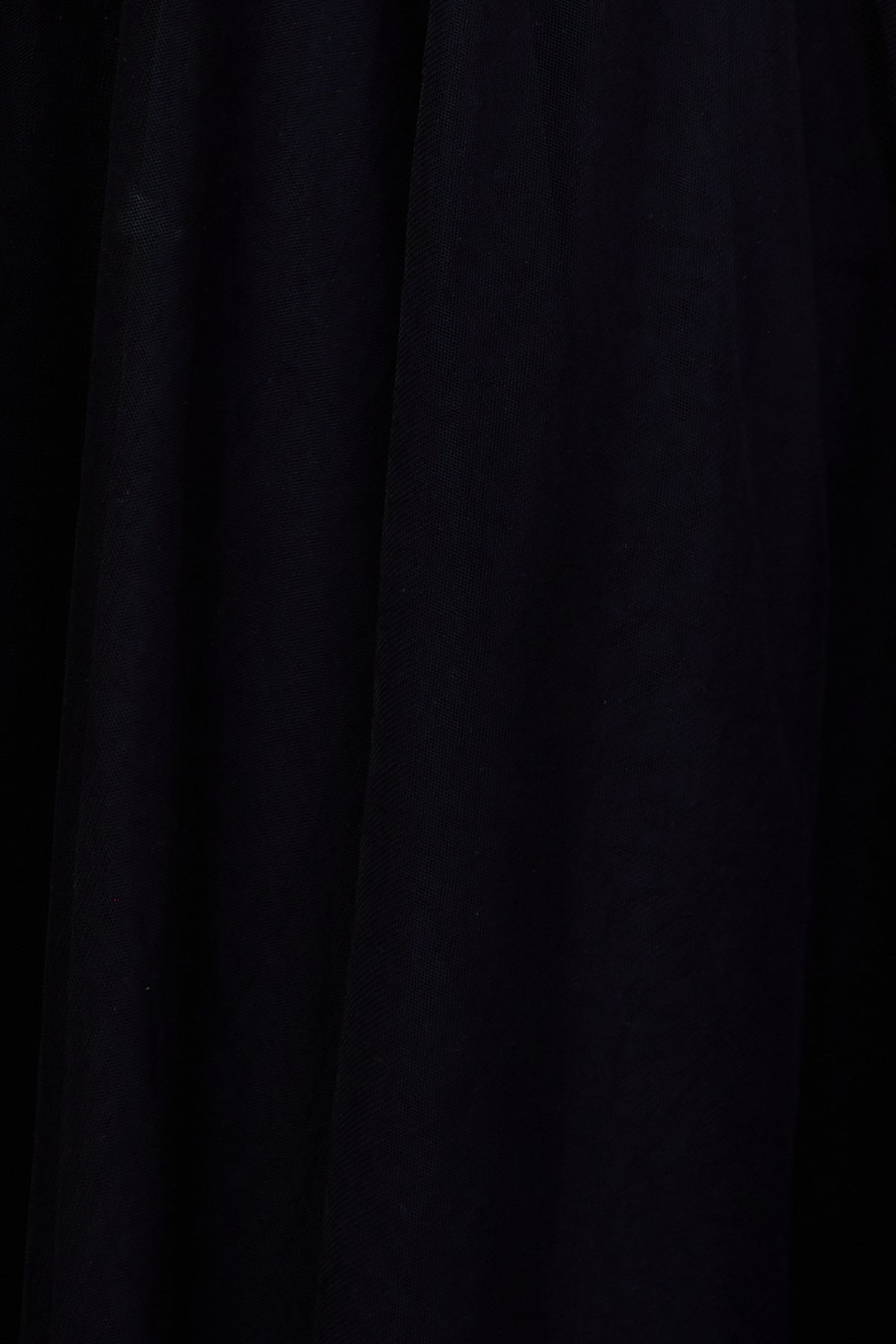 Wandering In The Light Tulle Midi Dress Black