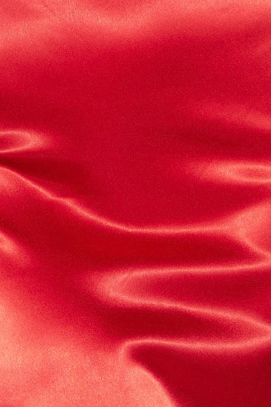 Diamanté Dreams Silky Midi Dress Red