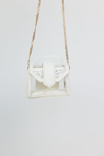 BILLINI Ari Cross Body Bag Clear White