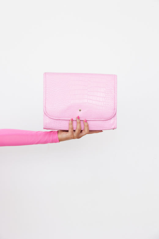 PETA AND JAIN Voyager Bag Pink Croc