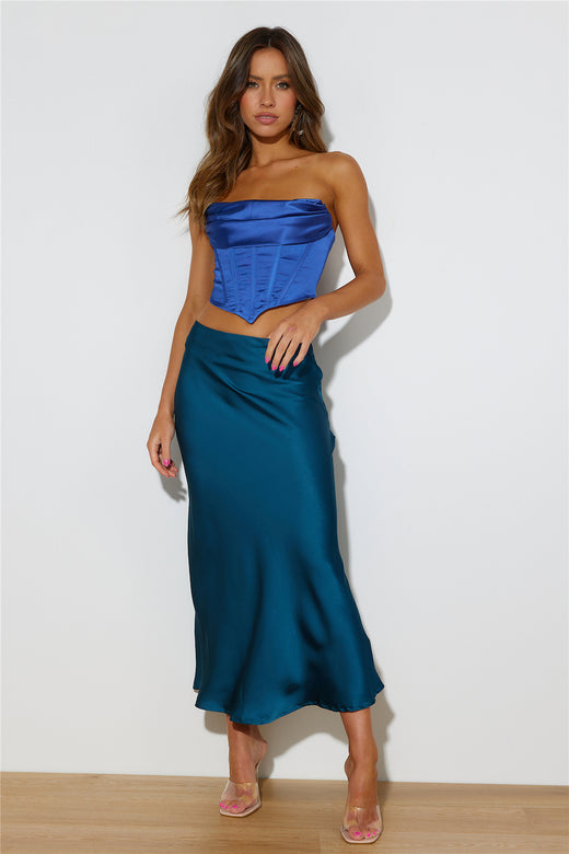 Pretty Guest Midi Skirt Emerald