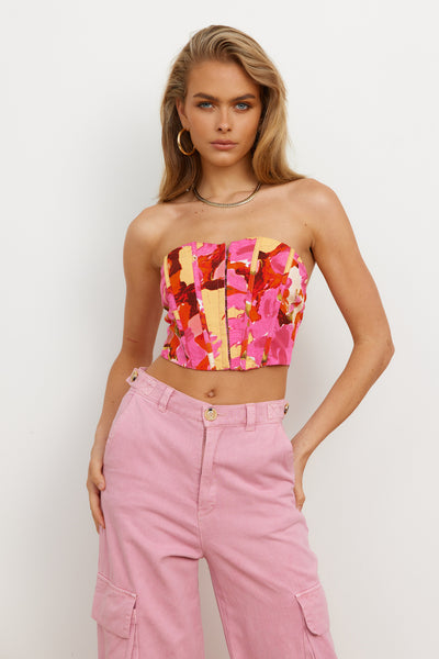 Loving It All Crop Top Pink