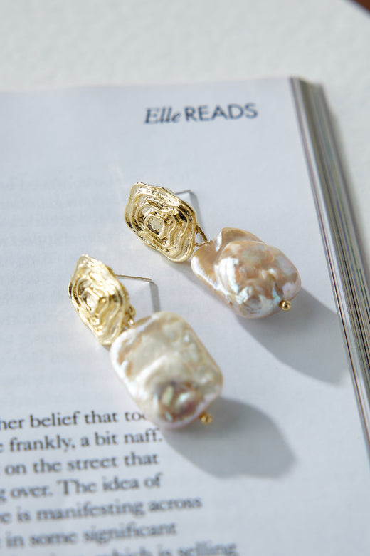 Rosed Up Earrings Gold