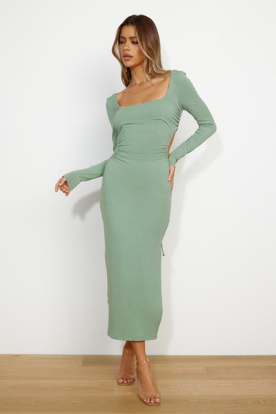 That Fit Midi Dress Sage