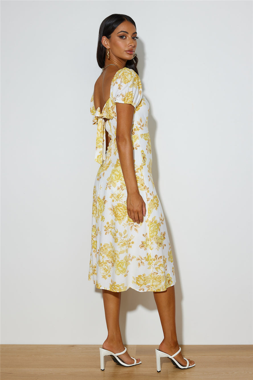 Samba Tonight Midi Dress Yellow