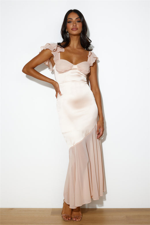 Dreamy 'Fit Maxi Dress Peach
