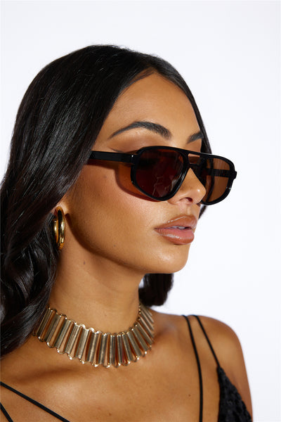 BANBE The Ashley Sunglasses Black Caramel
