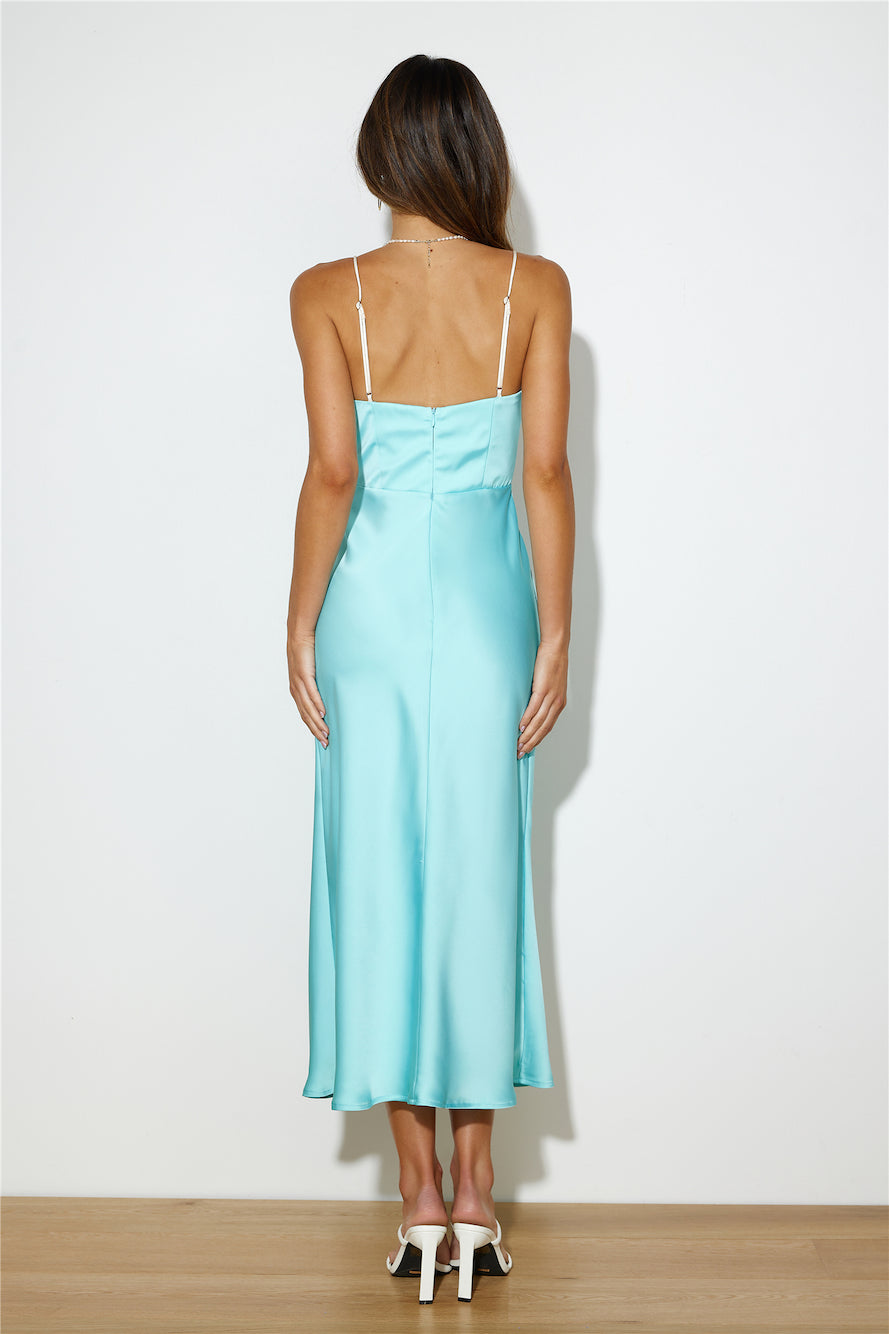 Run Don't Walk Midi Dress Blue