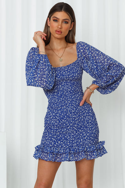 Just A Number Dress Blue