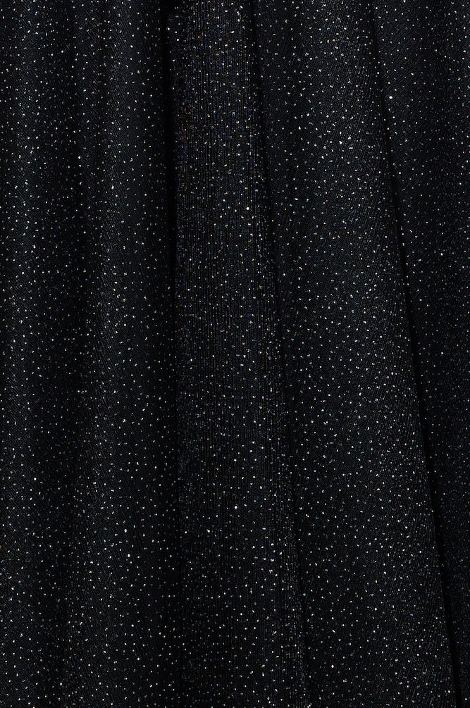 Glitter Sprinkle Midi Dress Black