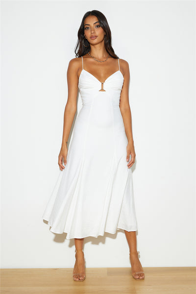 Unspoken Desire Maxi Dress White