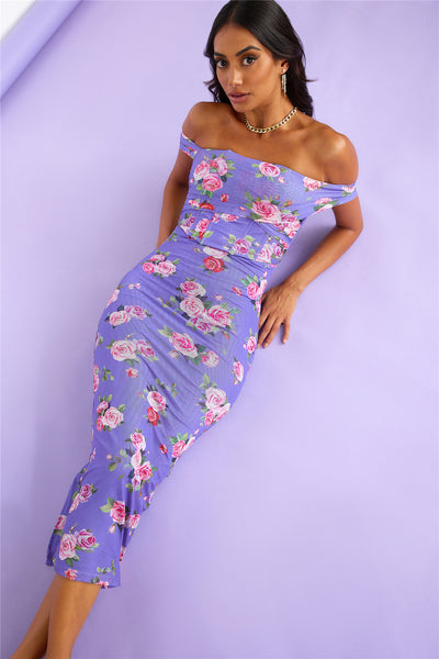 Girl With Style Midi Dress Purple