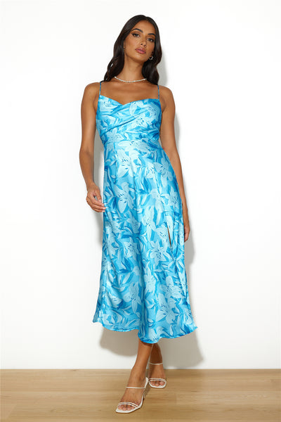 Find Us Here Maxi Dress Blue