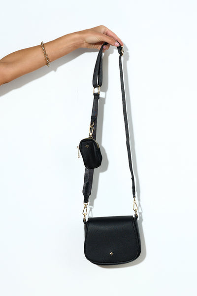 PETA AND JAIN Leon Crossbody Bag Black