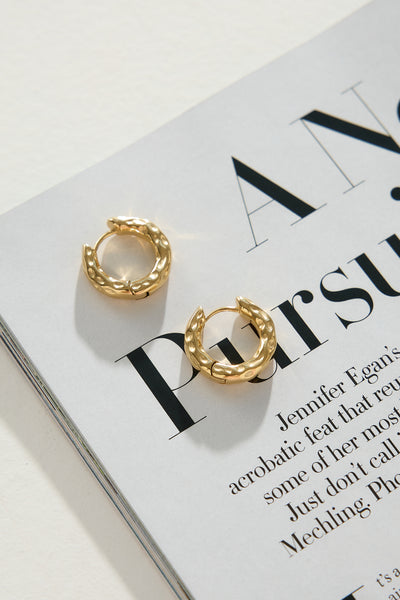 18k Gold Plated Every Girls Hoop Earrings Gold