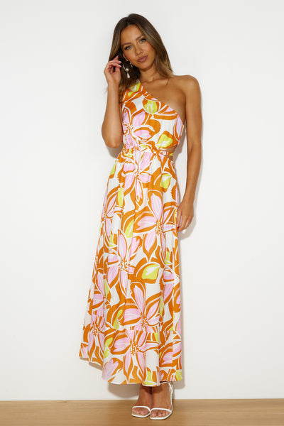 Vacation Mood Maxi Dress Orange