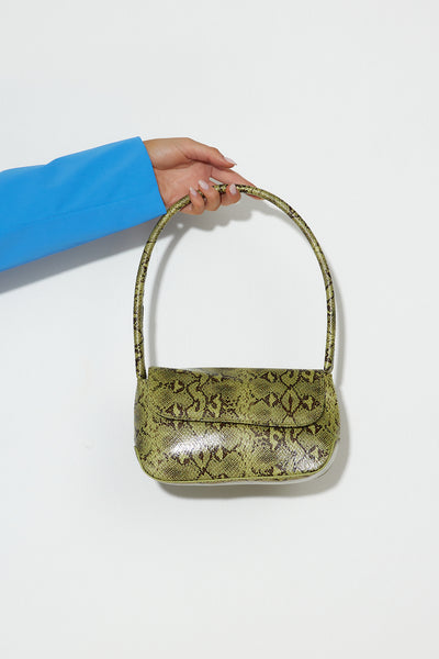 BILLINI Izalia Shoulder Bag Matcha Snake