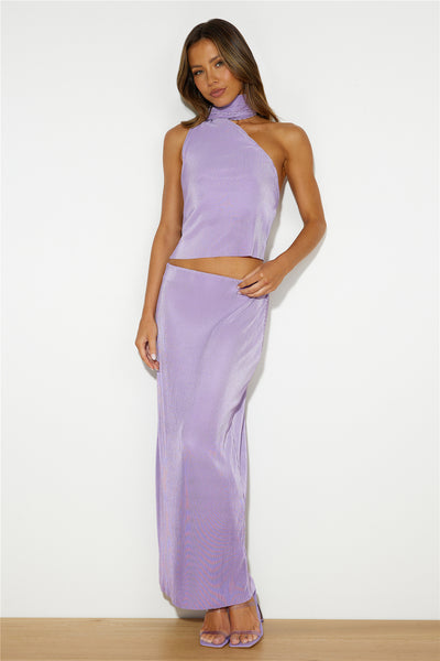 Fashion Retreat Maxi Skirt Lilac