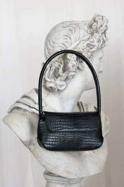 BILLINI Izalia Shoulder Bag Black Croc