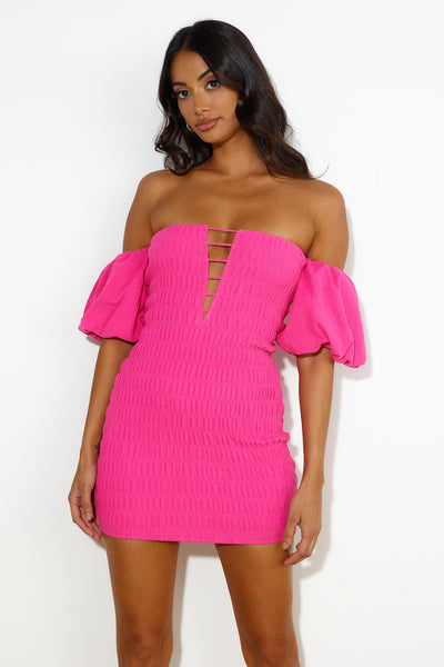 RUNAWAY Sevina Mini Dress Fuchsia