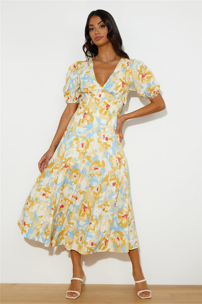 Daytime 'Fit Midi Dress Yellow