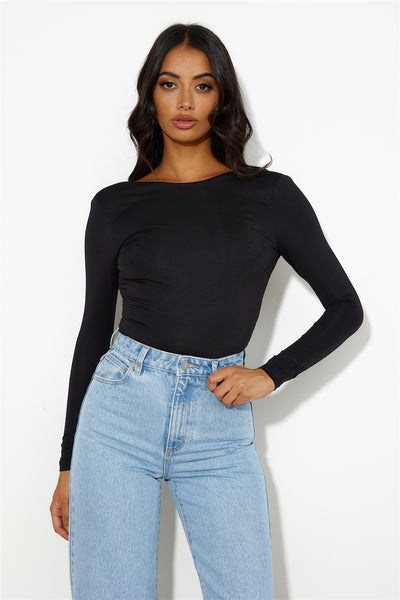 Wanna Be You Bodysuit Black