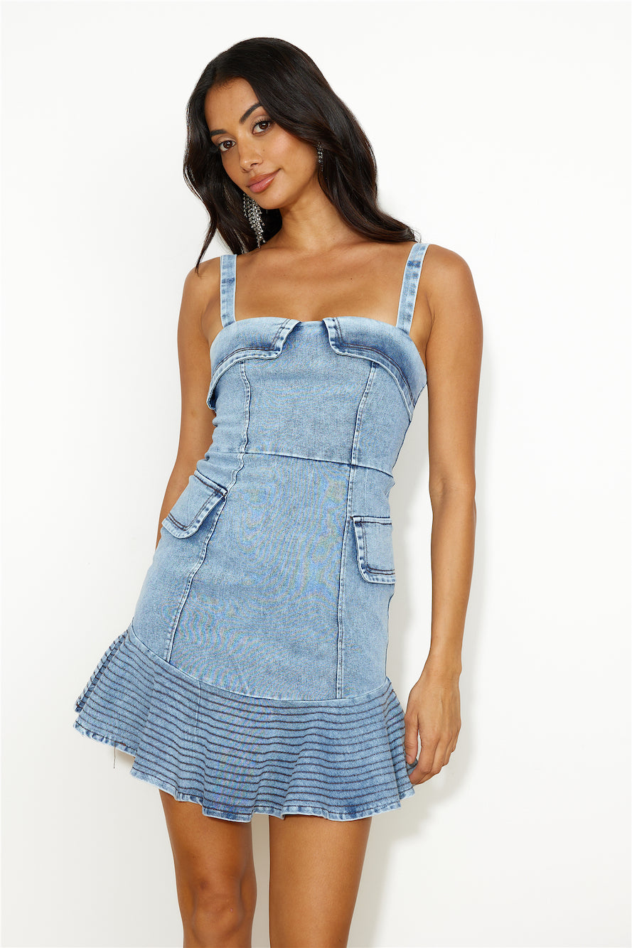 Denim Queen Mini Dress Denim