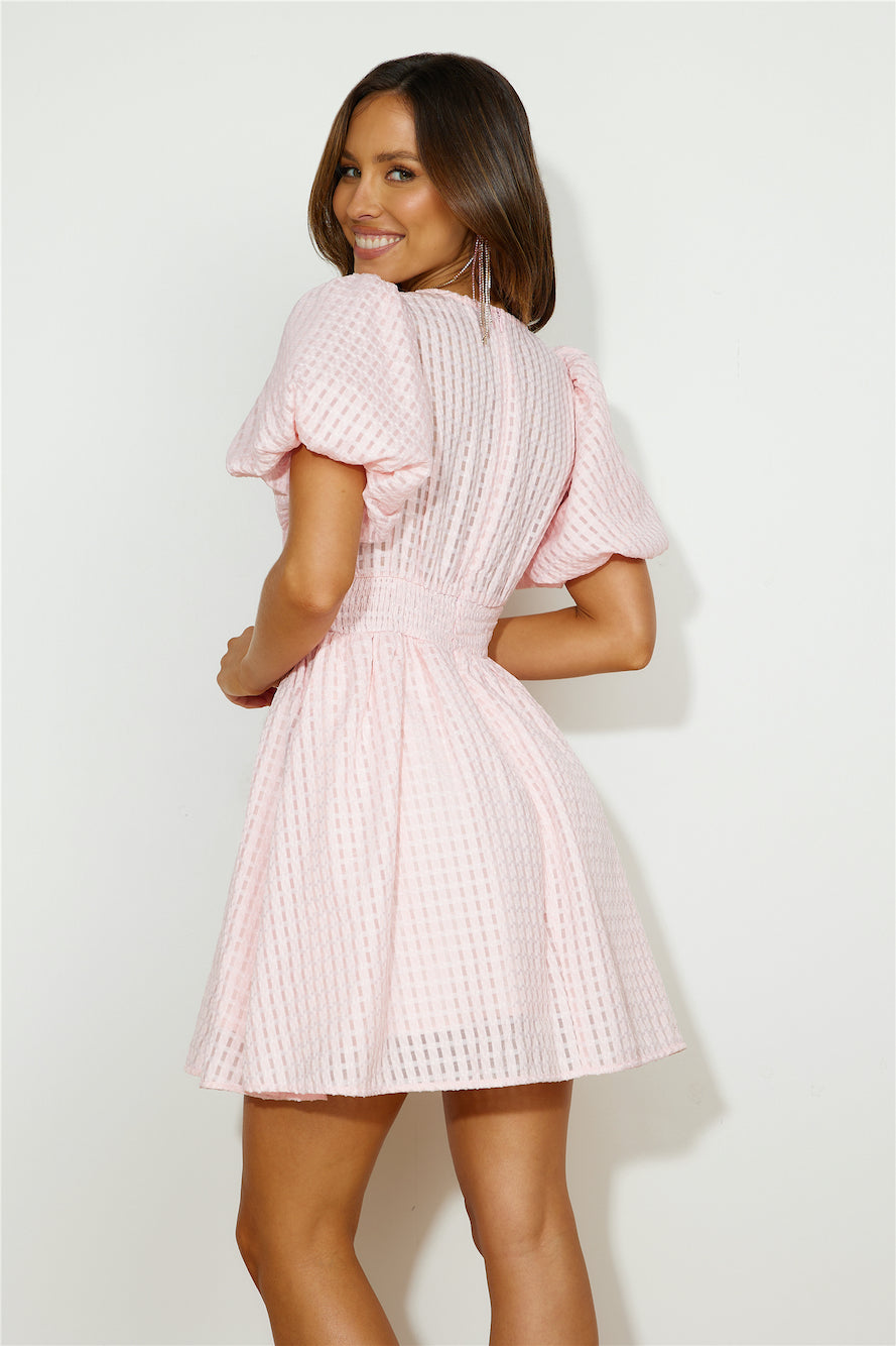 Flowers For You Mini Dress Pink