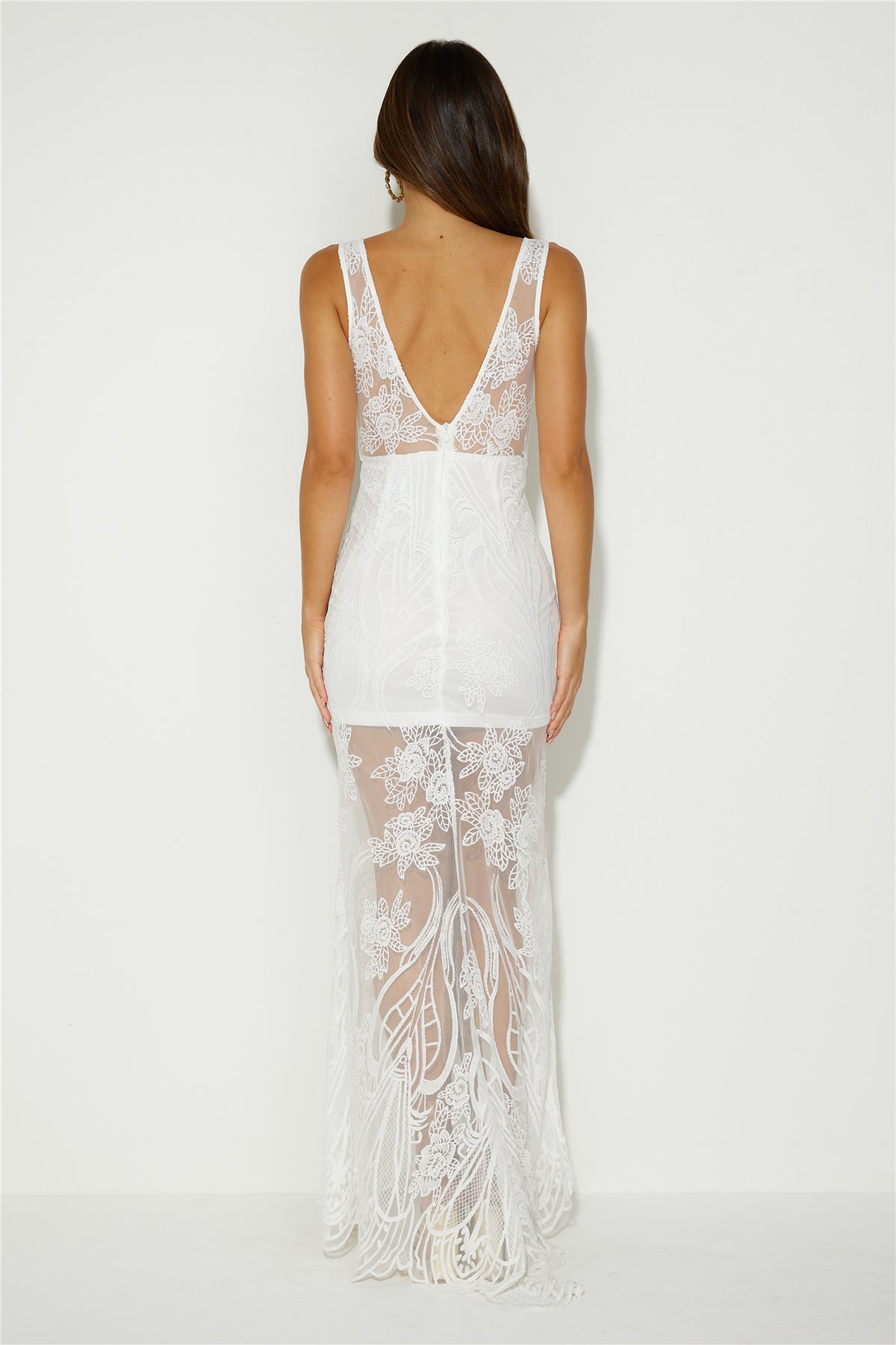 Choose Style Lace Maxi Dress White