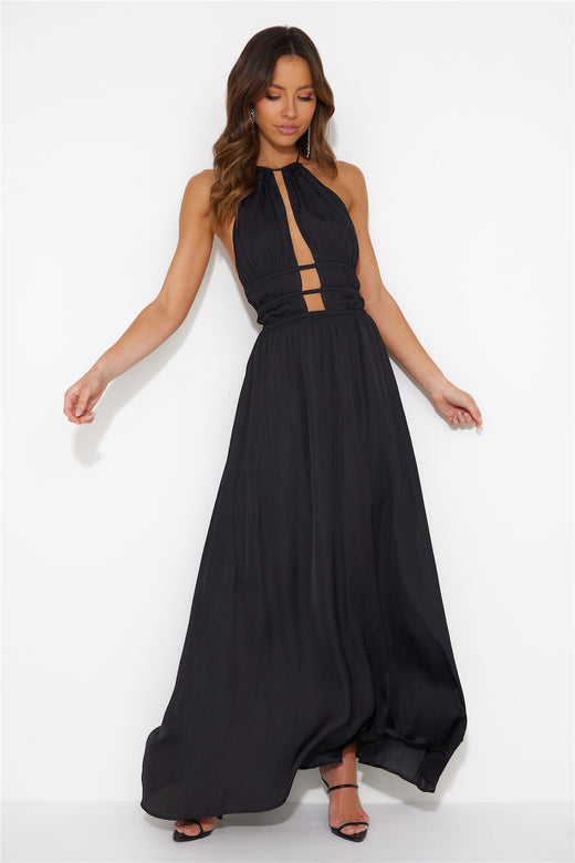 In The Maldives Maxi Dress Black