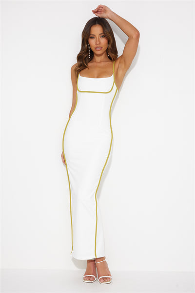 Back To Staples Maxi Dress White