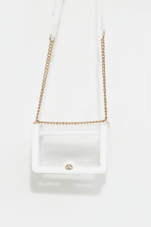 BILLINI Cara Cross Body Bag White Clear