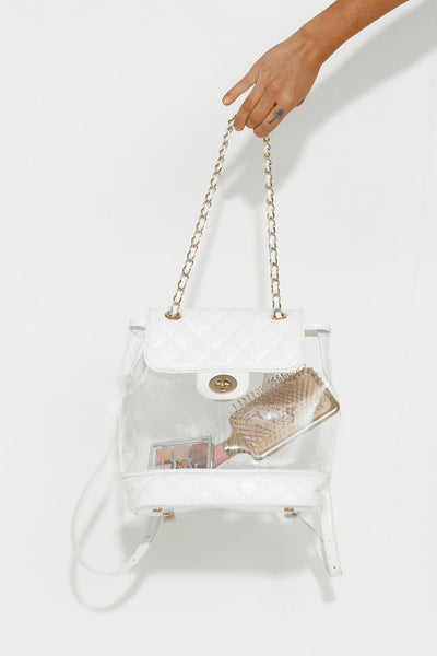 BILLINI Cassie Backpack White Clear