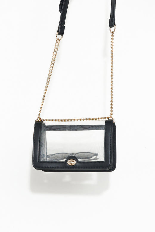 BILLINI Cara Cross Body Bag Black Clear