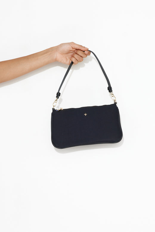PETA + JAIN Layla Bag Black Nylon Gold