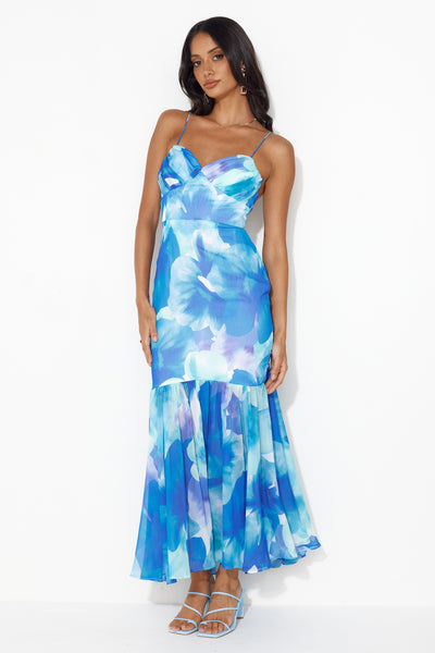 Gorgeous Event Maxi Dress Blue