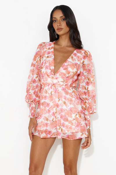 Date With You Romper Pink