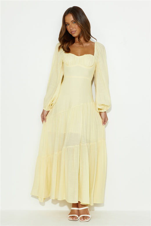 Good To Feel Maxi Dress Yellow