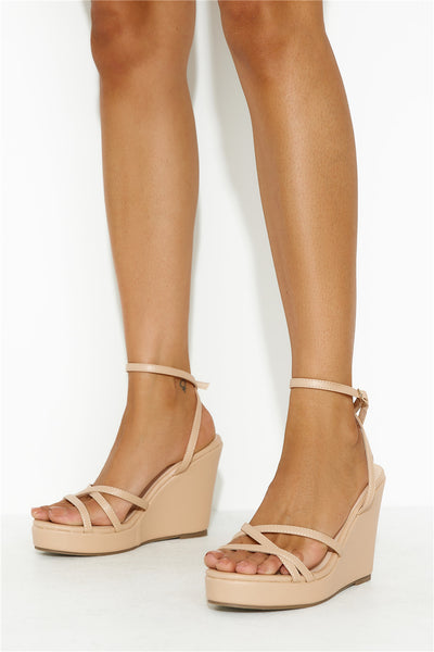 VERALI Amore Wedges Nude Smooth