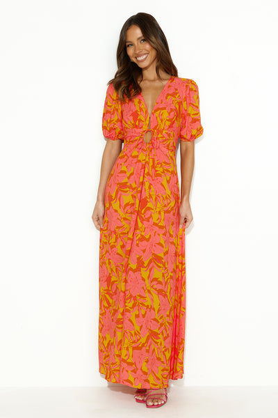 In The Hills Maxi Dress Orange