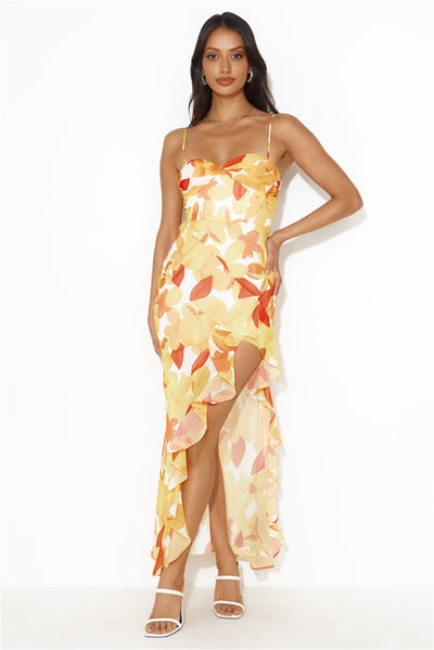 Hawaii Dream Maxi Dress Yellow