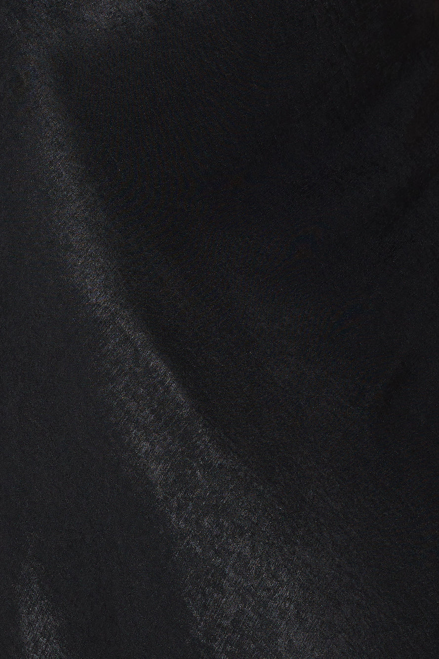 Magic In Her Vibe Satin Maxi Dress Black