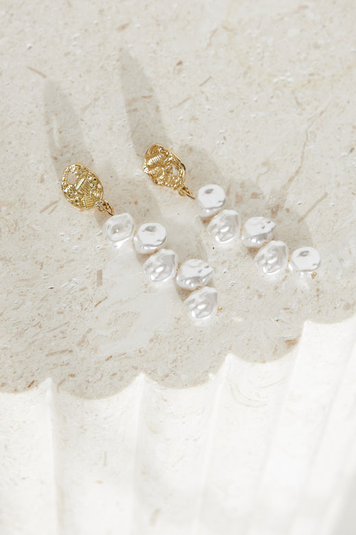 Sea Shore Earrings Gold
